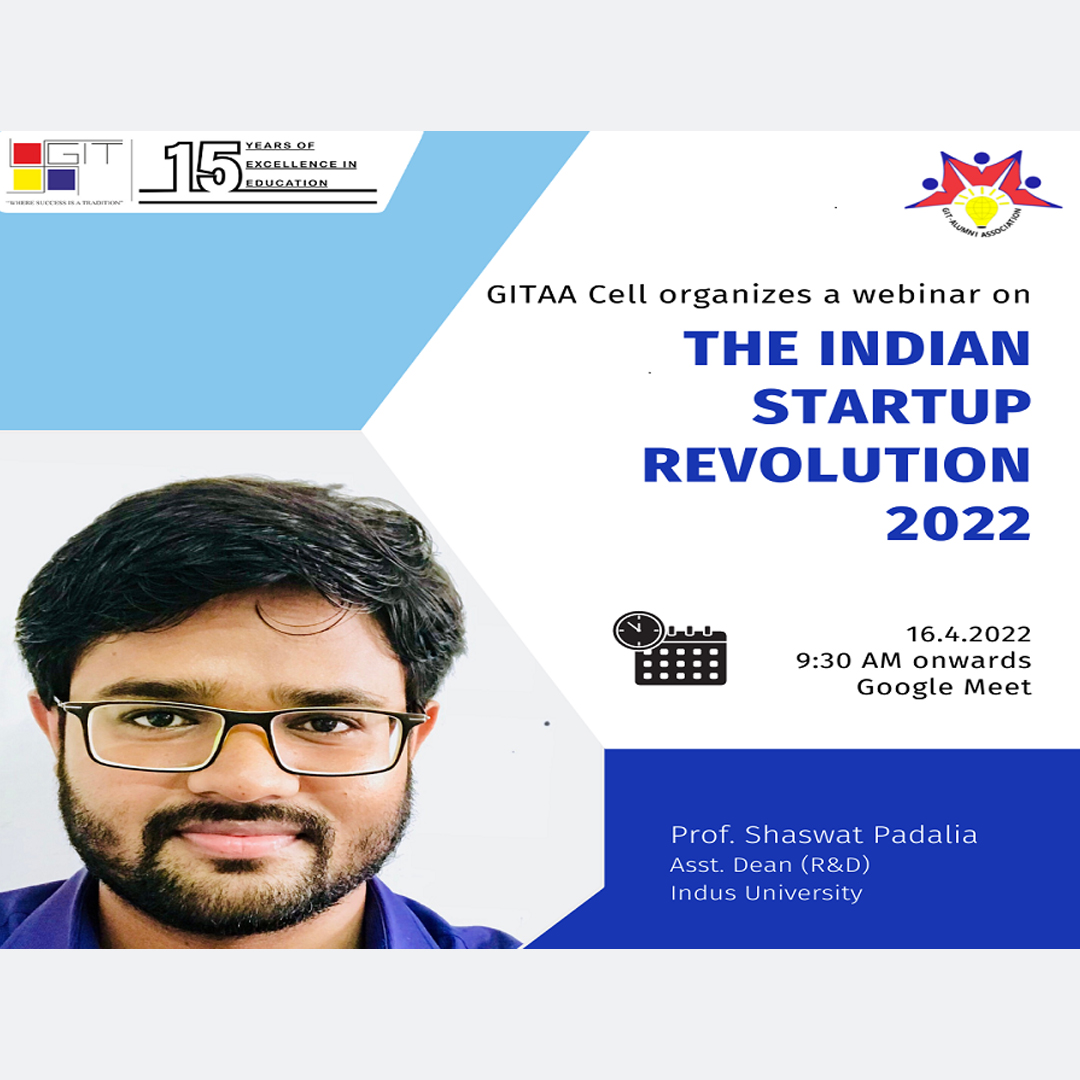 GITAA Organized Expert Lecture On “The Indian StartUp Revolution 2022”