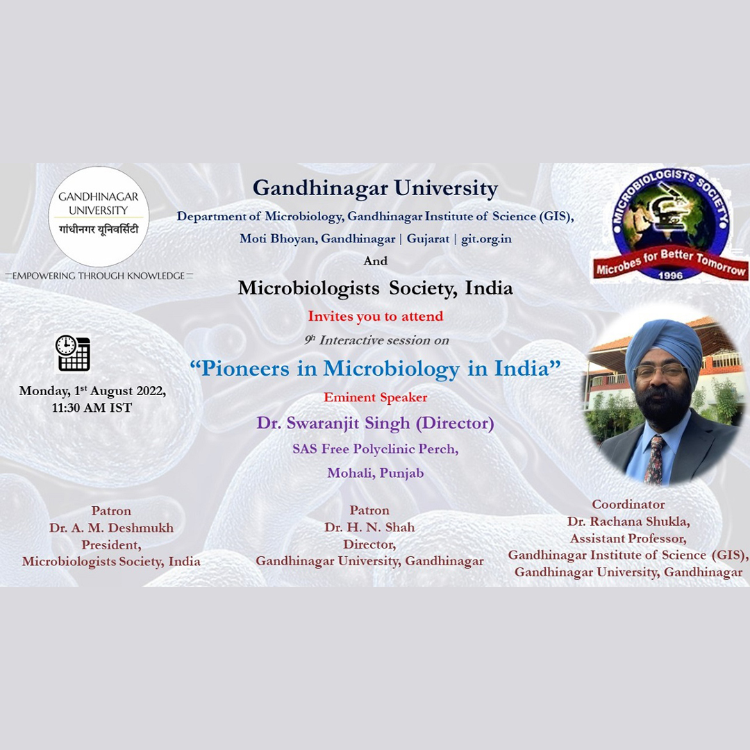 Webinar On “Pioneers In Microbiology In India”
