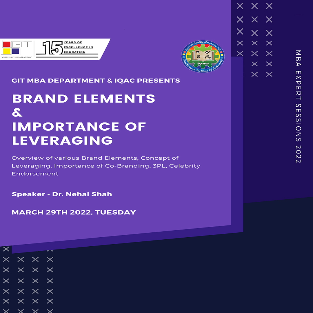 Seminar On “Brand Elements & Importance Of Leveraging