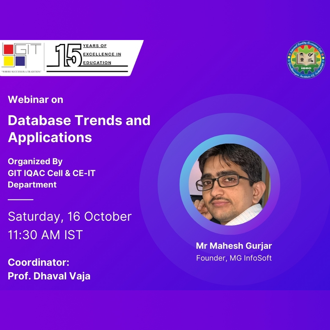 Webinar On “Database Trends And Application”
