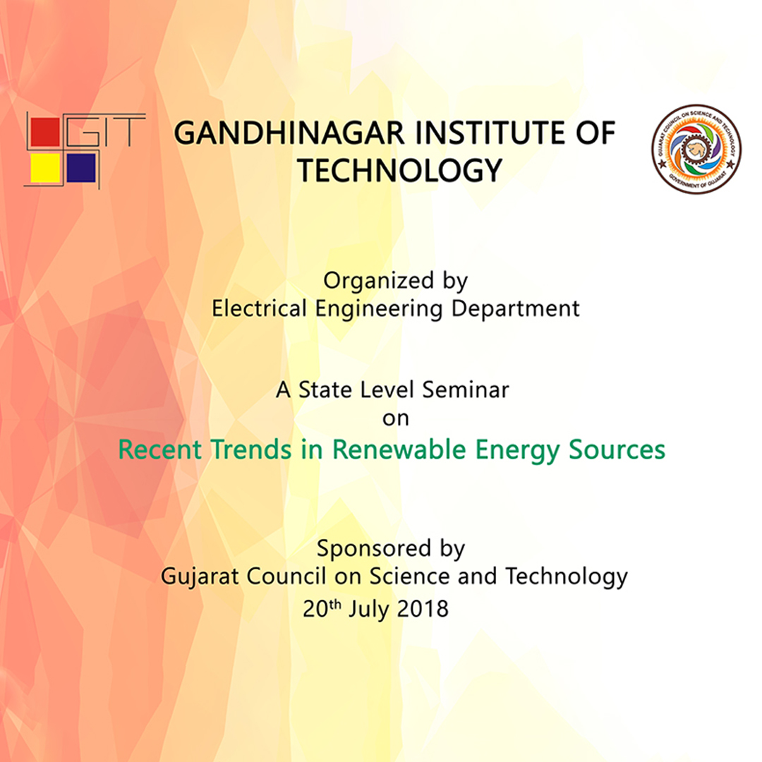 One Day State Level Seminar On “Recent Trends In Renewable Energy Sources”