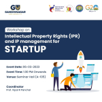 Intellectual Property Rights (IPR) and IP management for Startup